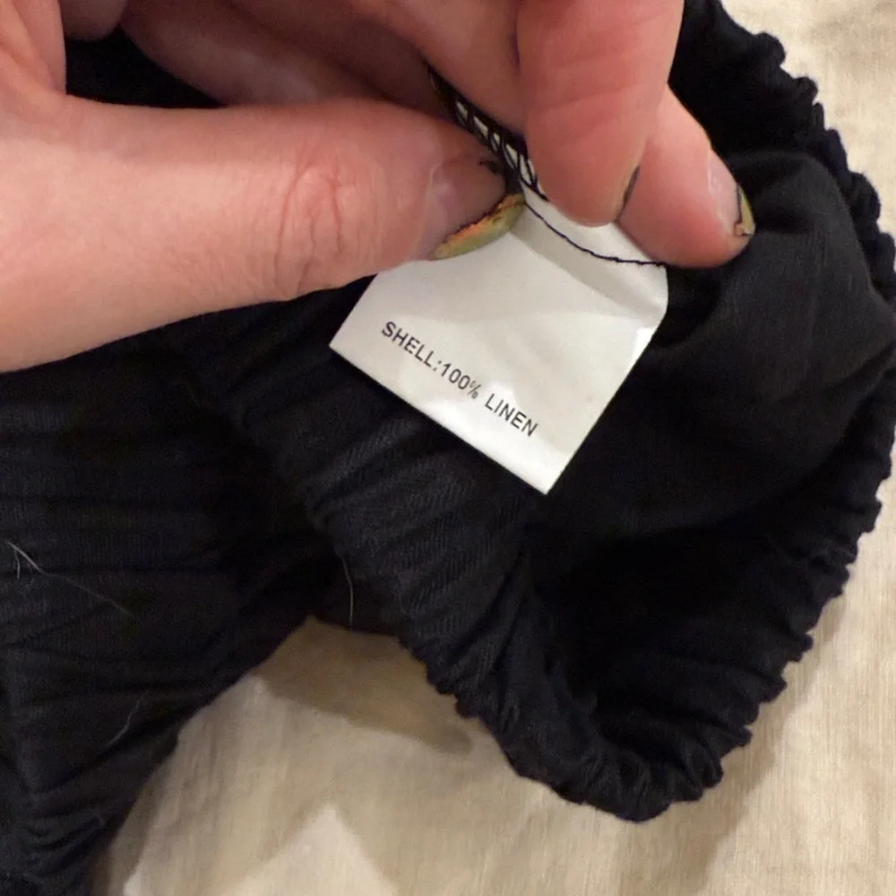 DISSH Havana Linen Crop Top Black AU10 US6 - Picture 6 of 7